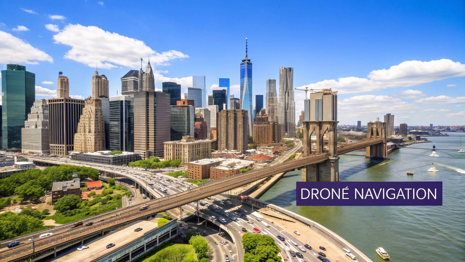 DJI Drone in Flight