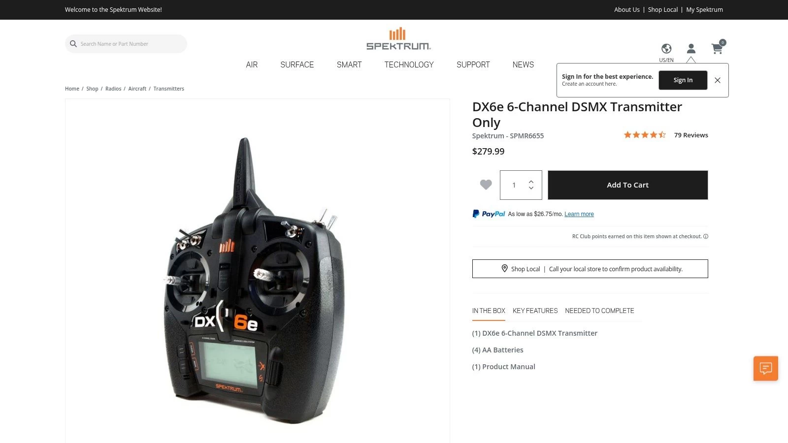Spektrum DX6e