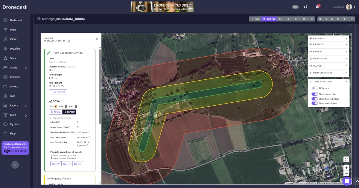 From Hours to Minutes: The New Dronedesk Site Plan for SORA Flight Planning