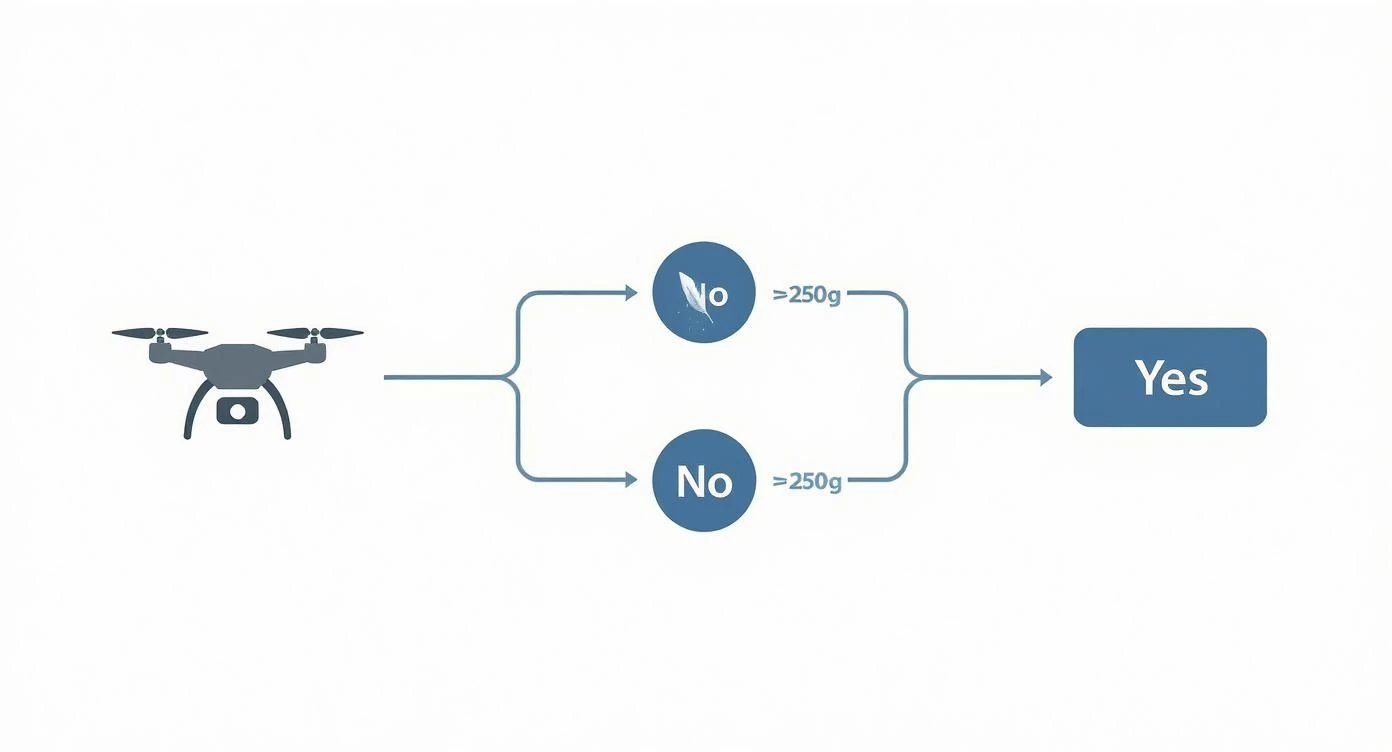 Infographic about how to register my drone