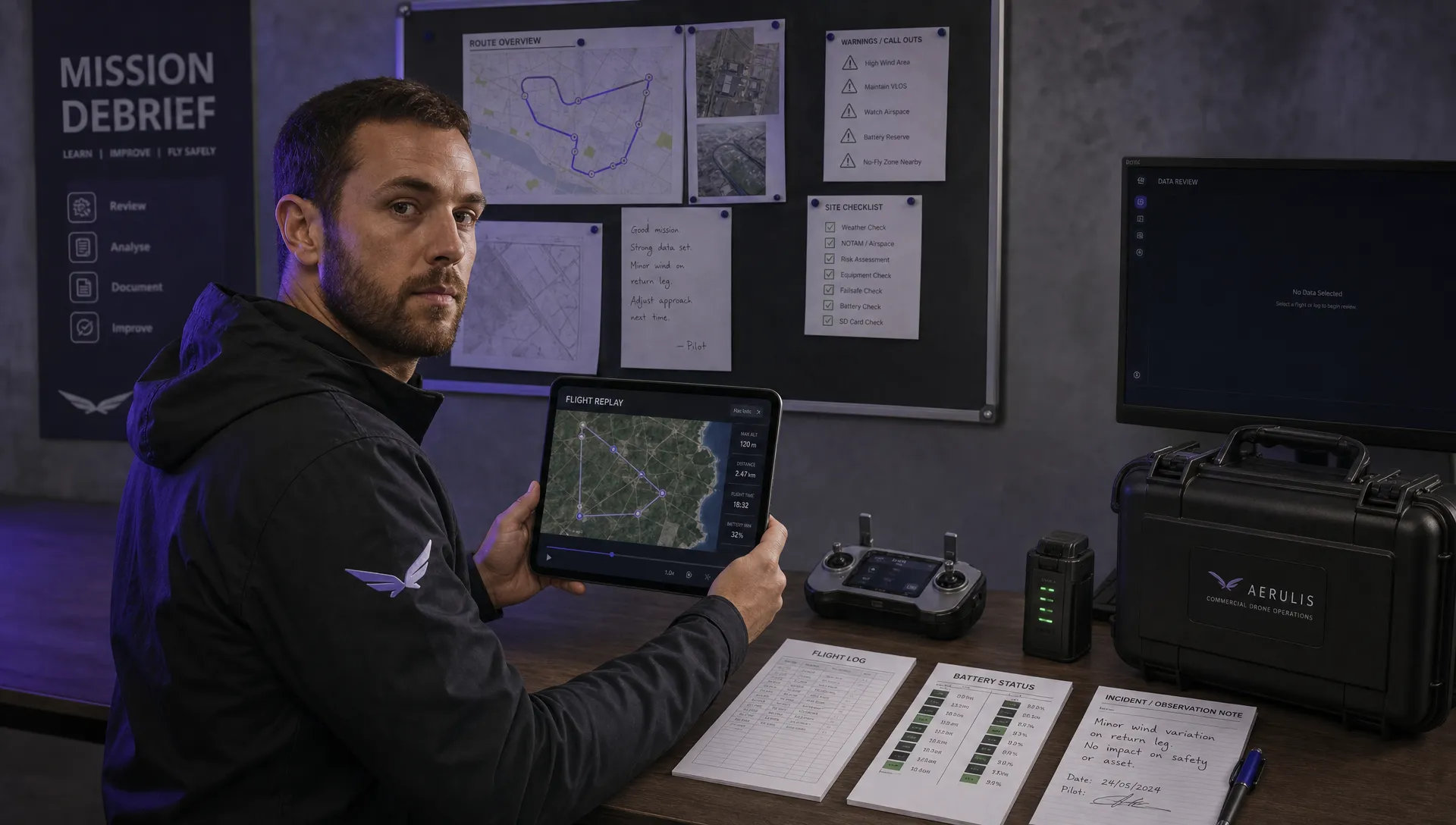 How to Review a DJI Flight Record After a Mission