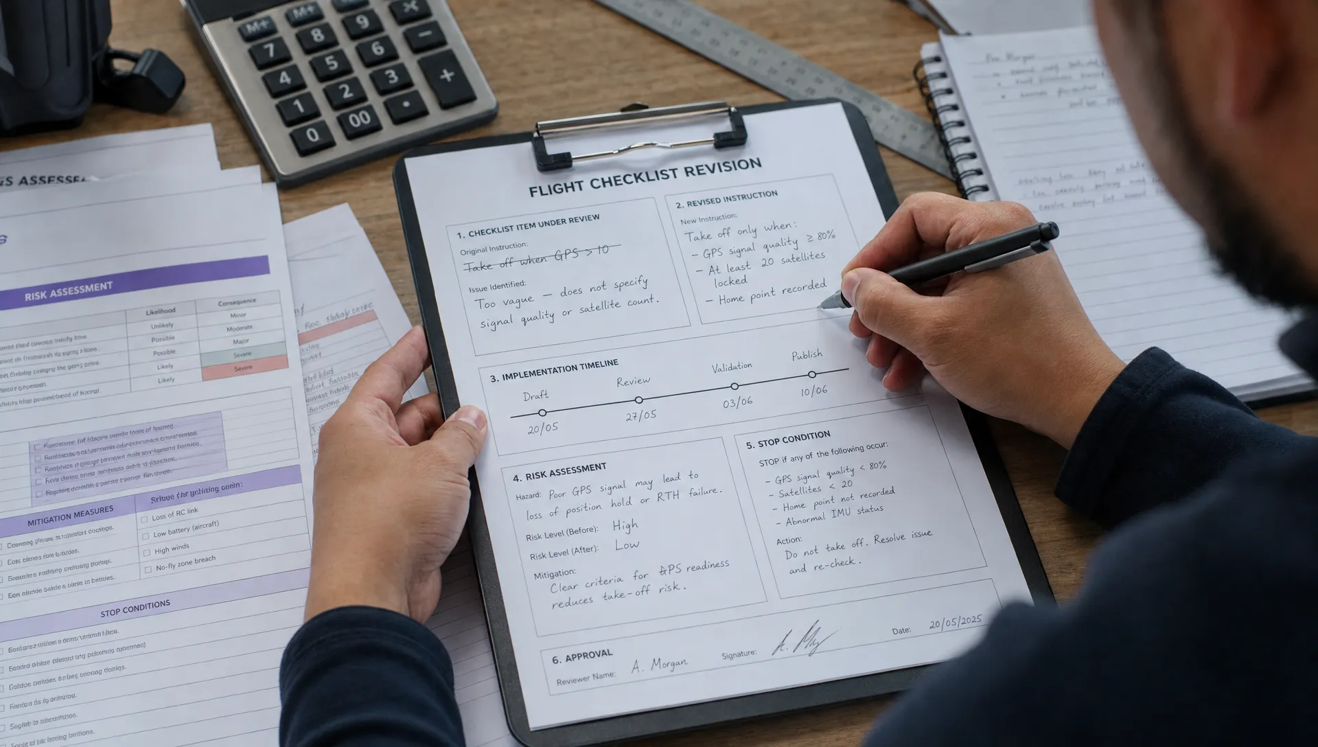 How to Update Drone Flight Checklists After a Near Miss