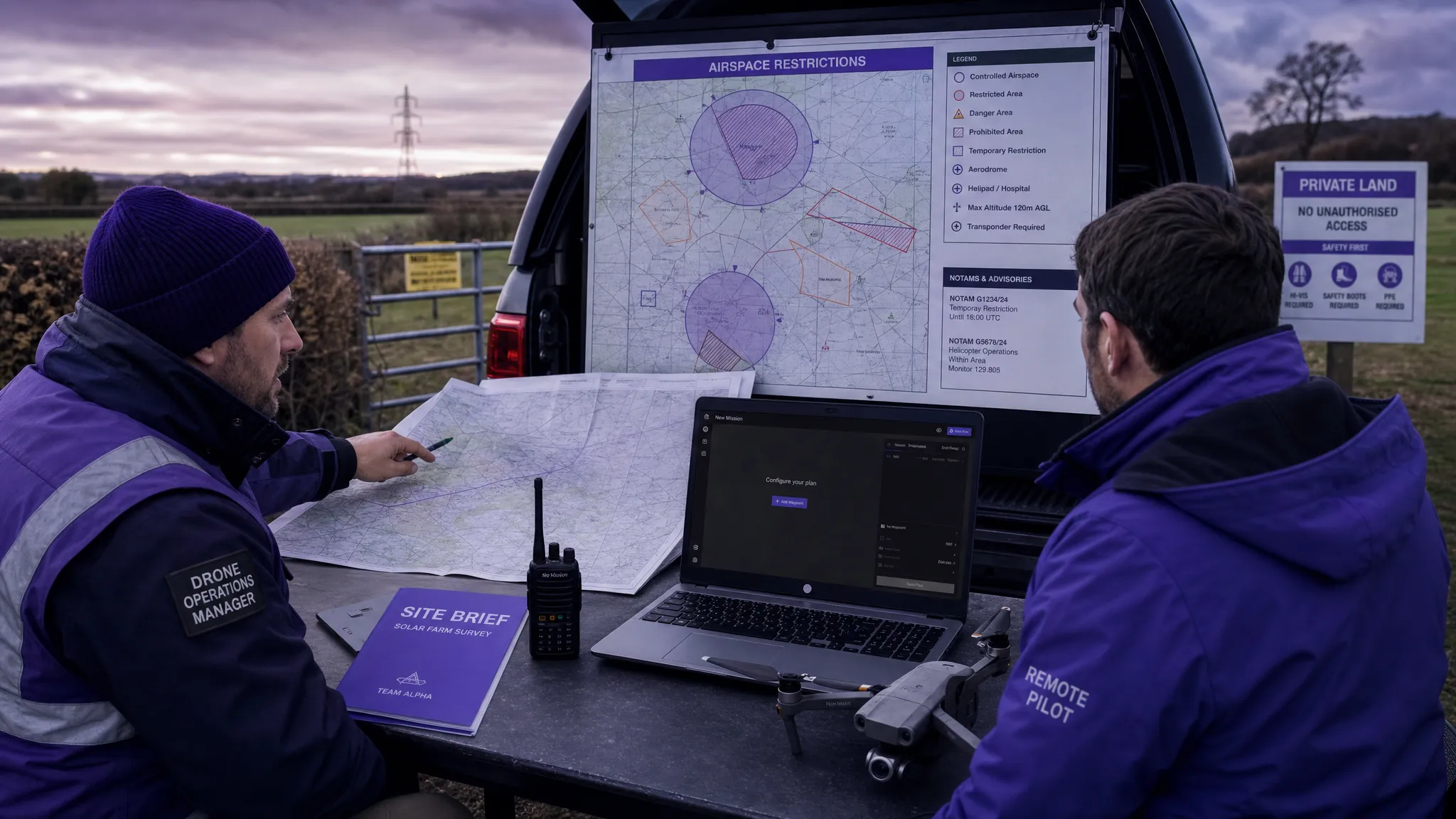 How to Use a Drone Flight Restrictions Map Safely