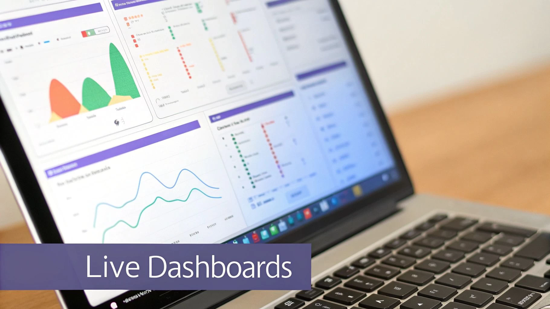 An example of a real-time infrastructure monitoring dashboard, showing various graphs and metrics related to system performance.