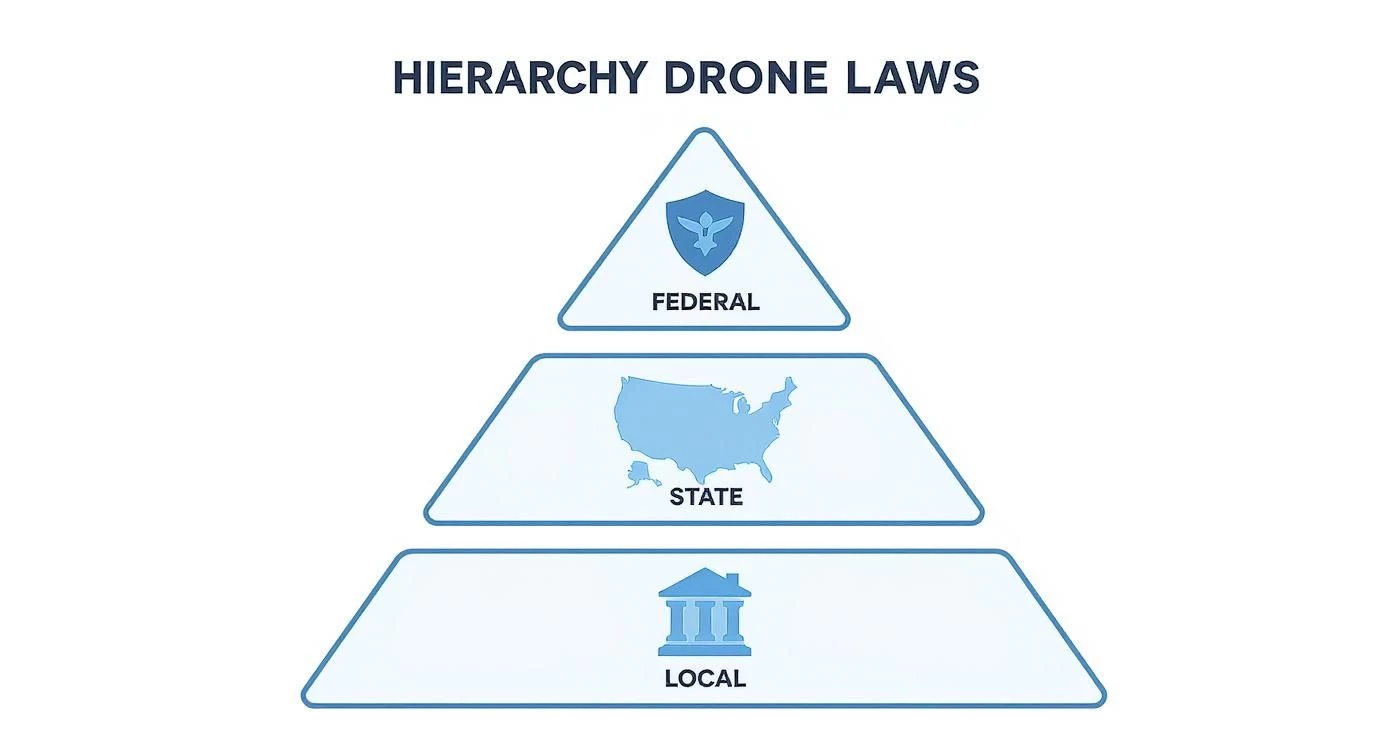Infographic about state drone laws