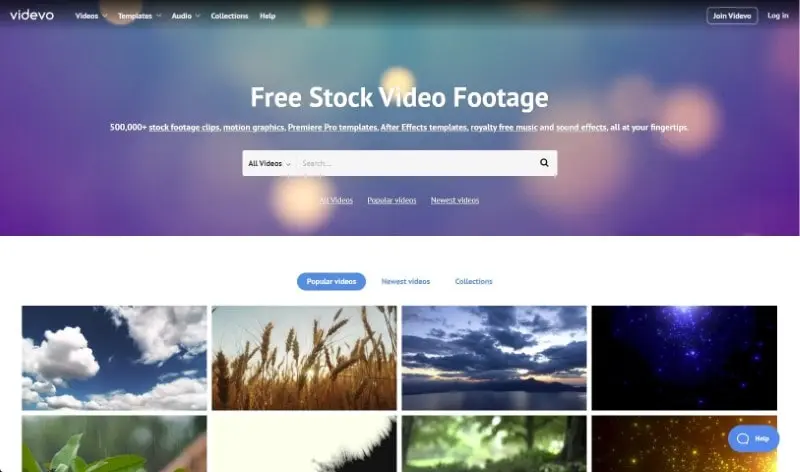 Videvo screenshot